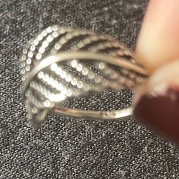 The Boho Feature Ring adjustable in antiques silver - Picture 3 of 5